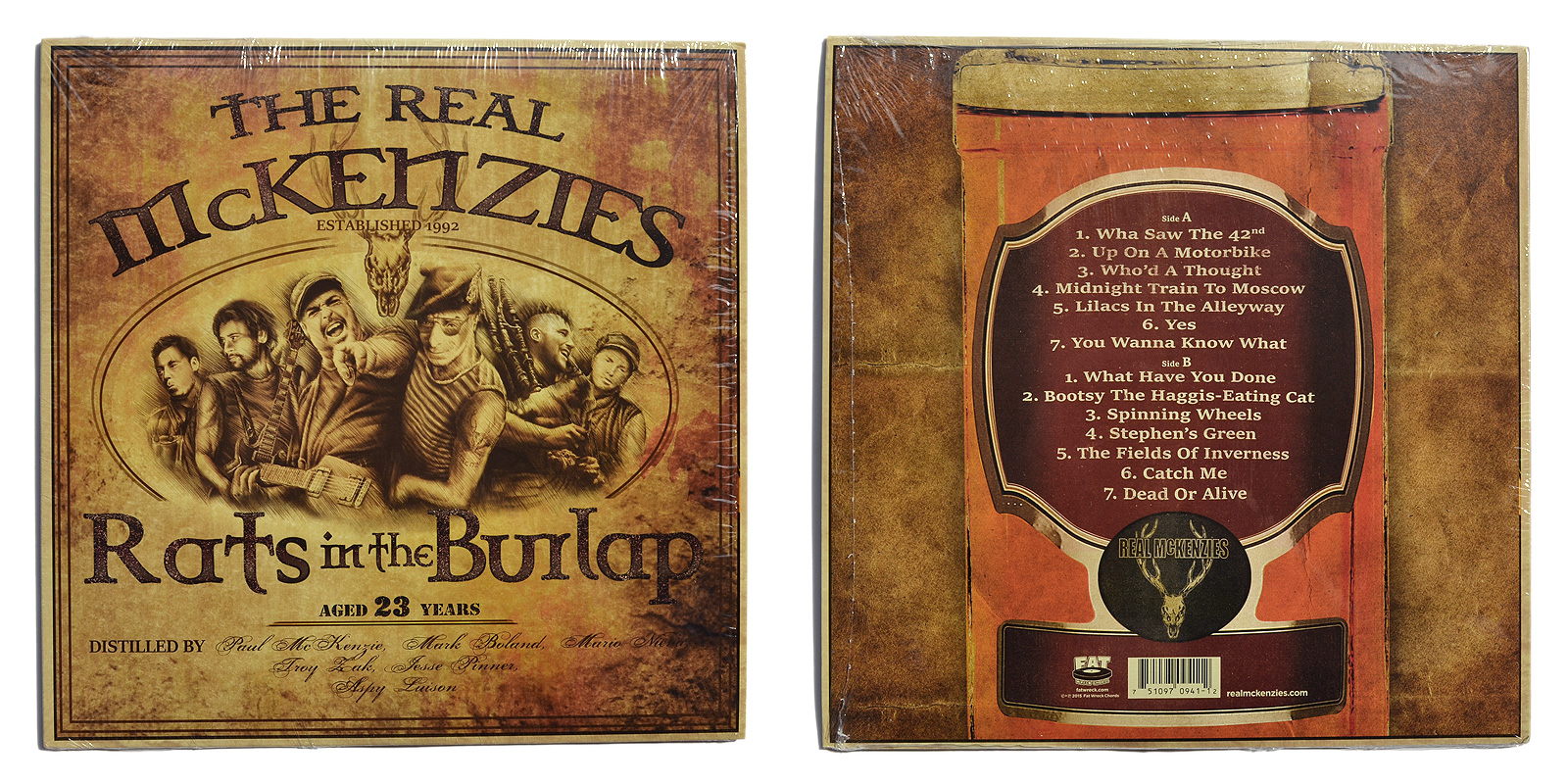 The Real McKenzies – Rats In The Burlap (2015, Vinyl) - Discogs